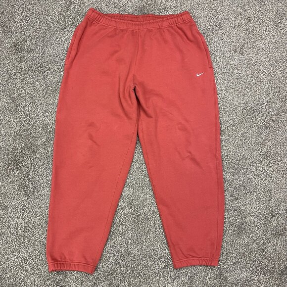Nike Solo Swoosh Fleece Pants (Canyon Rust - CW5460-691), Size XL - Picture 1 of 4
